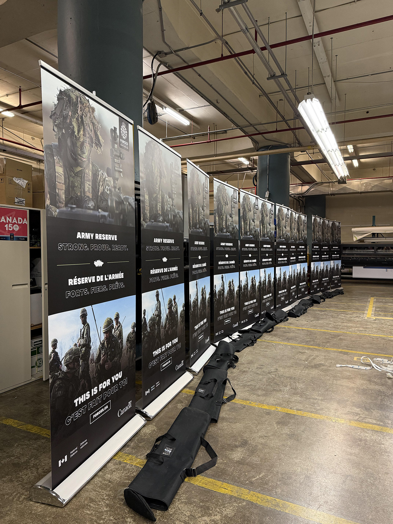 DND exhibits rollup setup 1