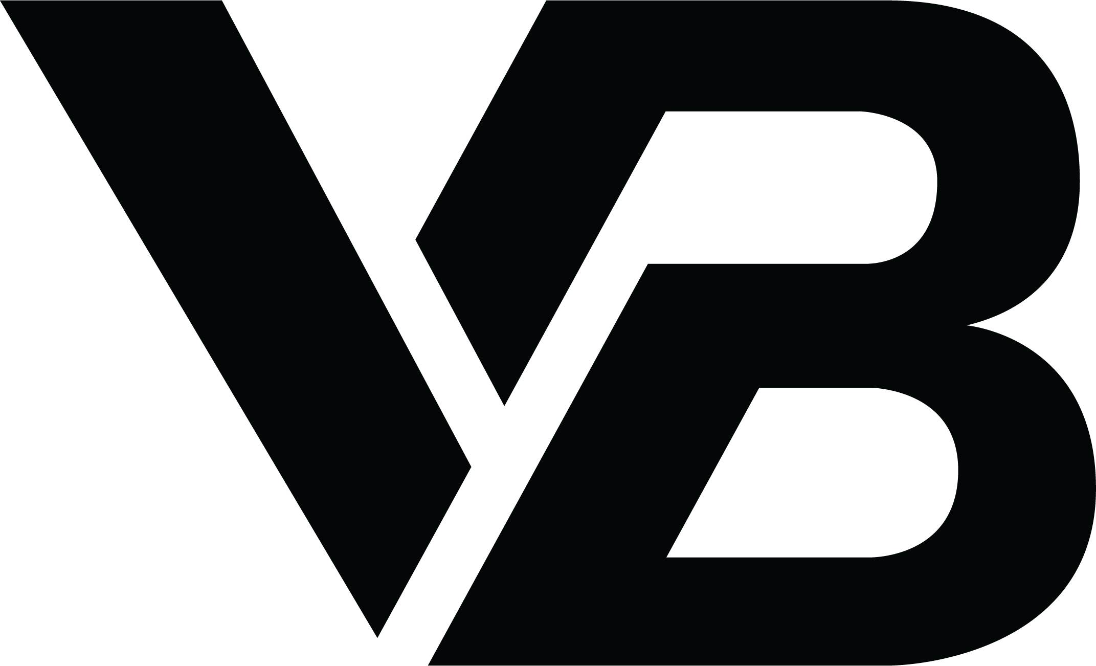 Black and white VB monogram iteration
